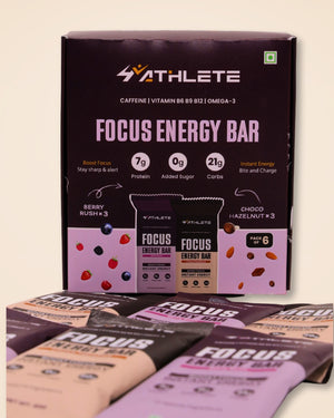 4Athlete Focus Energy Bars – Pack of 6