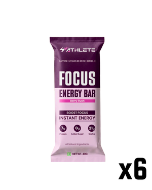 4Athlete Focus Energy Bars – Pack of 6